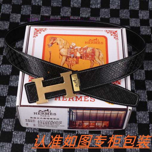 Men's belt HermesMen's leather belt is made of 100% head layer cowhide, ensuring that the 24 c4ef8ezn - Image 6