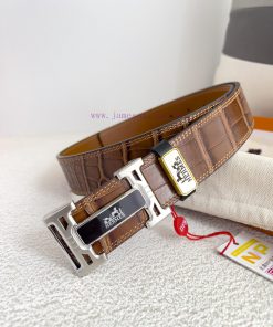 Hermes Hermes waist beltHanging buckle, classic pure steel material buckle head, double-side xyo4ot9z
