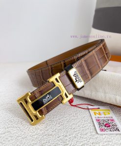 Hermes Hermes waist beltHanging buckle, classic pure steel material buckle head, double-side p91bc9ul