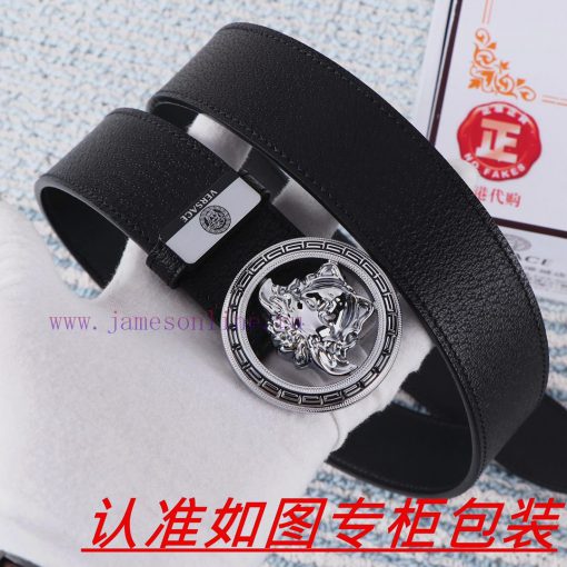 Men's belt VersaceMen's leather belt is made of 100% head layer cowhide, ensuring that the 2 hn84nl3f - Image 8