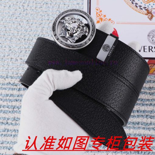 Men's belt VersaceMen's leather belt is made of 100% head layer cowhide, ensuring that the 2 26846jzd - Image 2