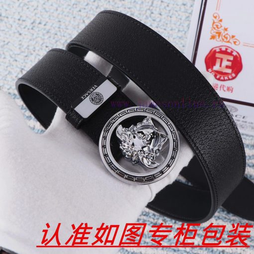 Men's belt VersaceMen's leather belt is made of 100% head layer cowhide, ensuring that the 2 26846jzd - Image 4