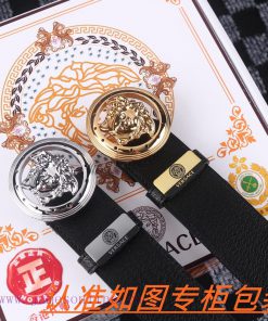 Men's belt VersaceMen's leather belt is made of 100% head layer cowhide, ensuring that the 2 hdu306tq