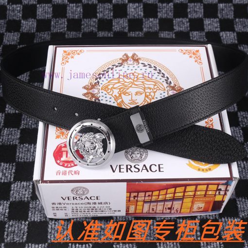 Men's belt VersaceMen's leather belt is made of 100% head layer cowhide, ensuring that the 2 hdu306tq - Image 5