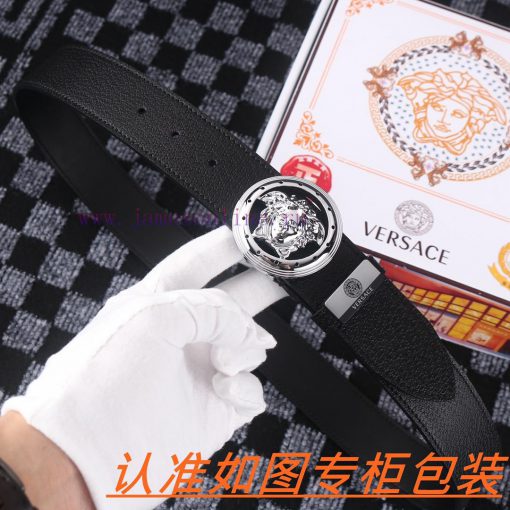 Men's belt VersaceMen's leather belt is made of 100% head layer cowhide, ensuring that the 2 hdu306tq - Image 7