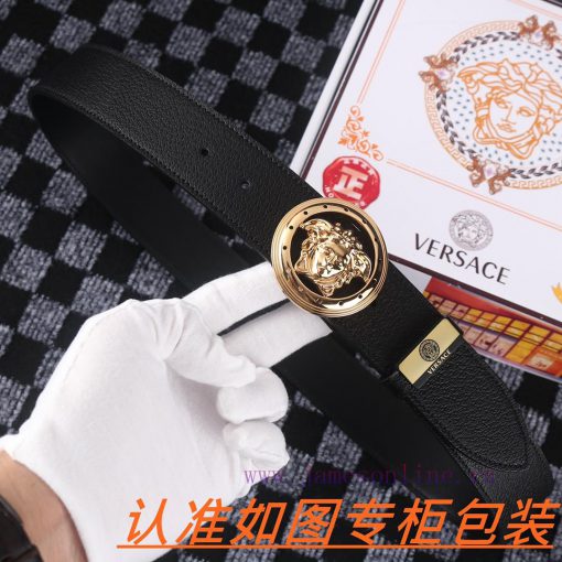 Men's belt VersaceMen's leather belt is made of 100% head layer cowhide, ensuring that the 2 fo5v8prw - Image 5