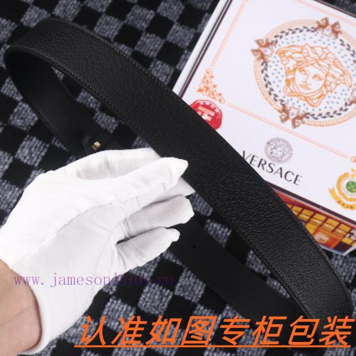 Men's belt VersaceMen's leather belt is made of 100% head layer cowhide, ensuring that the 2 fo5v8prw - Image 9