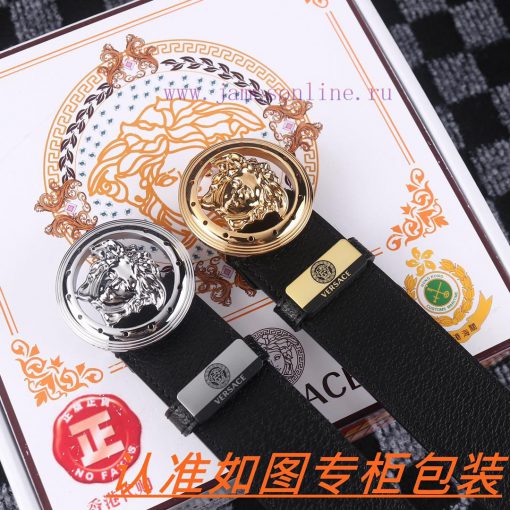 Men's belt VersaceMen's leather belt is made of 100% head layer cowhide, ensuring that the 2 fo5v8prw - Image 10