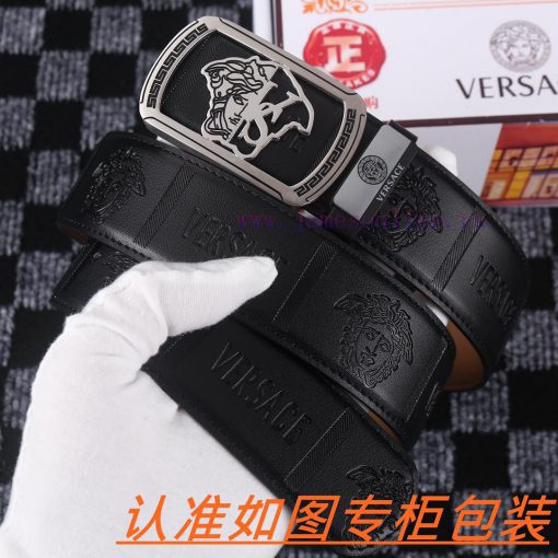 Men's belt VersaceMen's leather belt is made of 100% head layer cowhide, ensuring that the 2 zwmkjnvf - Image 3