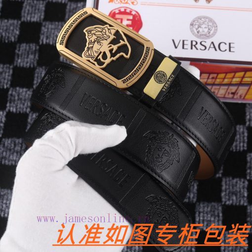 Men's belt VersaceMen's leather belt is made of 100% head layer cowhide, ensuring that the 2 zwmkjnvf - Image 4