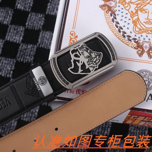 Men's belt VersaceMen's leather belt is made of 100% head layer cowhide, ensuring that the 2 zwmkjnvf - Image 9
