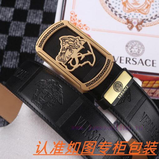 Men's belt VersaceMen's leather belt is made of 100% head layer cowhide, ensuring that the 2 ddp75lyf - Image 4