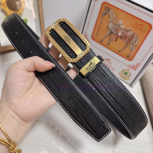 Hermes Hermès  Material: Leather Belt with 100% Head Layer. The leather belt is guaranteed t u84a3qys - Image 3