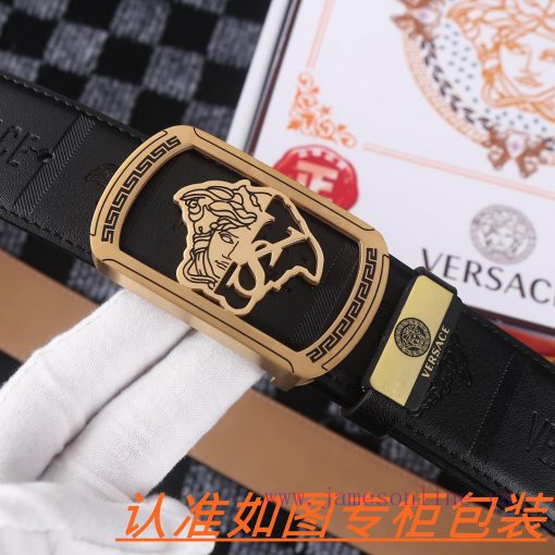 Men's belt VersaceMen's leather belt is made of 100% head layer cowhide, ensuring that the 2 ddp75lyf - Image 8