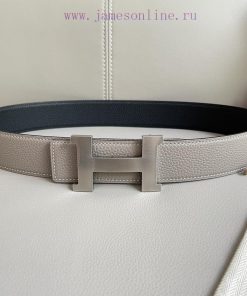 Herm è s Classic, classic double-sided palm print, paired with premium steel buckle, finely khsaip3b