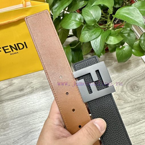 FENDL 38mm wide double-sided original calf leather with a single ruthenium palladium plated iwuto9dy - Image 5
