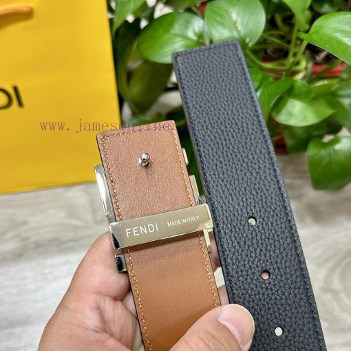 FENDL 38mm wide double-sided original calf leather with a single ruthenium palladium plated 9g1bmcro - Image 6