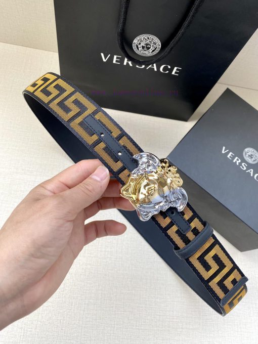 Width 3.8cm Versace This satin belt from Versace has a very casual style, adorned with the i ngygp7sk - Image 2