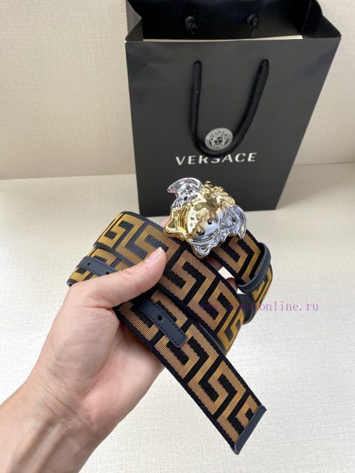 Width 3.8cm Versace This satin belt from Versace has a very casual style, adorned with the i ngygp7sk - Image 6
