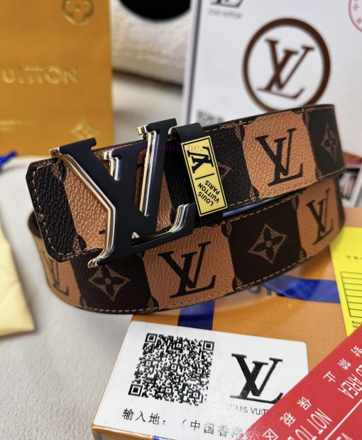 Belt LV Louis Reproduction-The waistband is made of 100% imported original cowhide, ensuring aeobidhh - Image 4