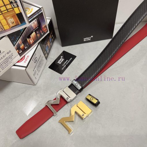 MontblancMaterial: Leather Belt with 100% Head Layer. The leather belt is guaranteed to be g h7izfayc - Image 2