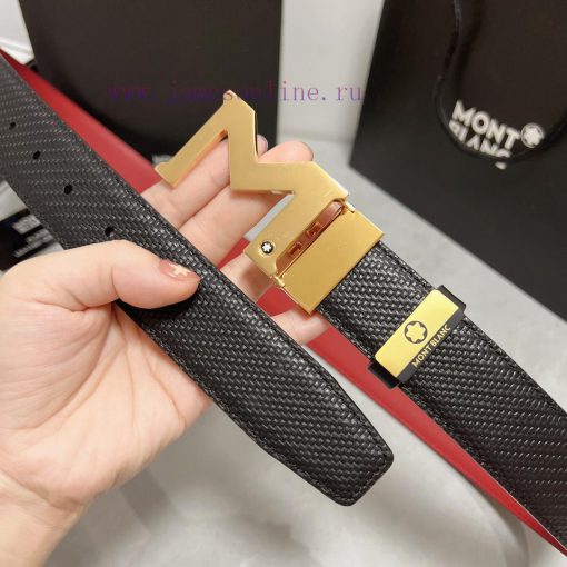 MontblancMaterial: Leather Belt with 100% Head Layer. The leather belt is guaranteed to be g h7izfayc - Image 9