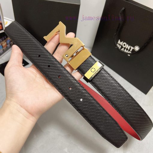 MontblancMaterial: Leather Belt with 100% Head Layer. The leather belt is guaranteed to be g voibqfri - Image 6