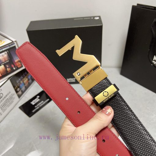 MontblancMaterial: Leather Belt with 100% Head Layer. The leather belt is guaranteed to be g voibqfri - Image 9