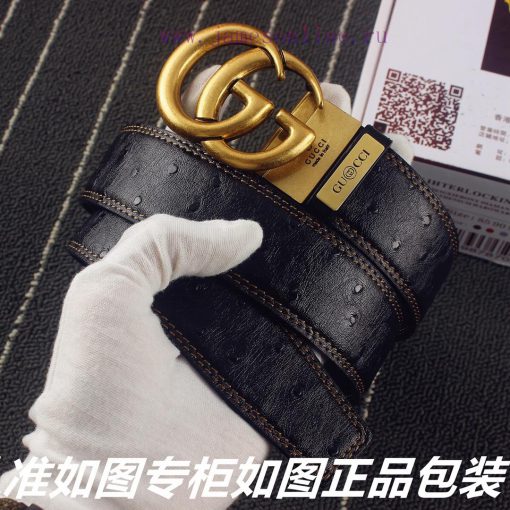 Gucci. Gucci double-sidedIdentify and receive a punch as a giftMaterial ostrich leather patt ui7e31rs - Image 3