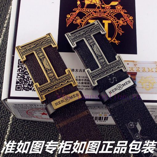Hermes Her..mes️Identify and receive a punch as a giftMaterial: 100% head layer cowhide belt qtauey8n - Image 9