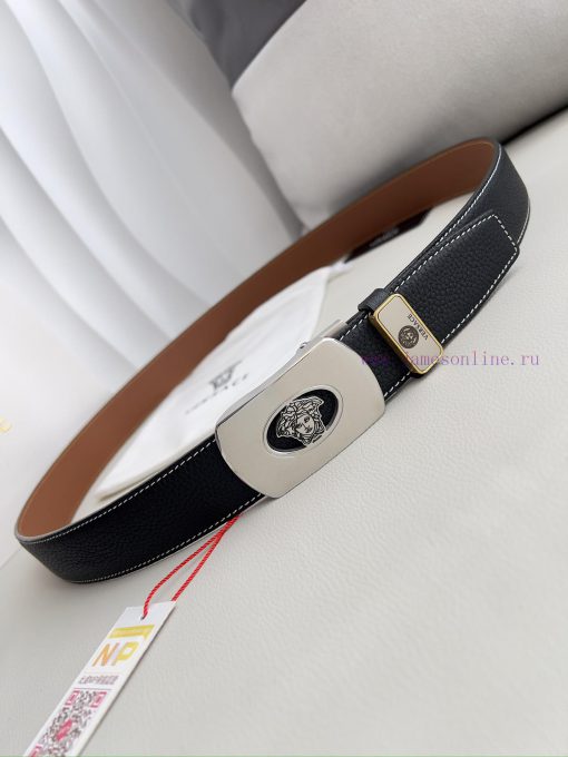 Versace Versace. ️ Belt and belt automatic beltAutomatic belt, classic head buckle made of p pnjo878t - Image 7