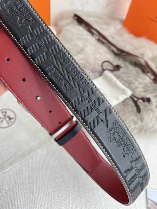 Hermes Hermes waist beltHanging buckle, classic pure steel material buckle head, double-side ni8k78w3 - Image 6