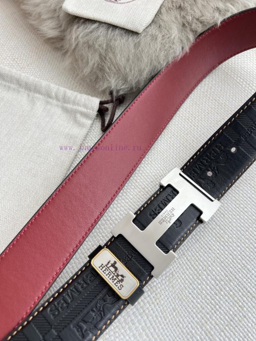 Hermes Hermes waist beltHanging buckle, classic pure steel material buckle head, double-side ni8k78w3 - Image 7