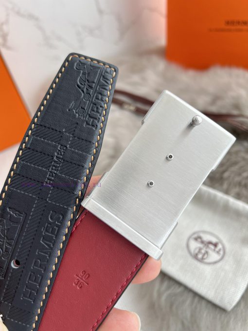Hermes Hermes waist beltHanging buckle, classic pure steel material buckle head, double-side ni8k78w3 - Image 9