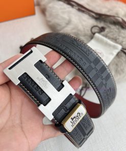 Hermes Hermes waist beltHanging buckle, classic pure steel material buckle head, double-side i16tc41h