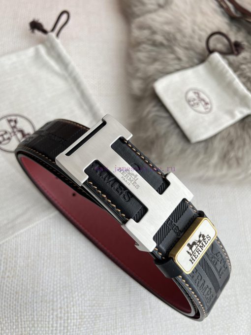 Hermes Hermes waist beltHanging buckle, classic pure steel material buckle head, double-side ni8k78w3 - Image 12