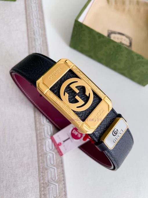 Gucci Gucci Belt ️ BeltHanging buckle, pure steel material buckle head, top layer cowhide, p l20xo166 - Image 3