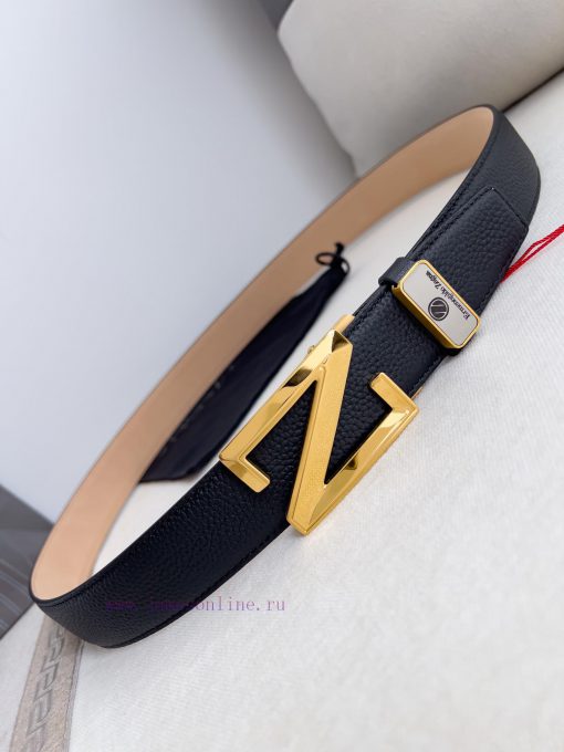 Jenny Ermenegido Zelma. Belt Automatic BeltPure steel material automatic buckle, top layer c 5vceugzz - Image 4
