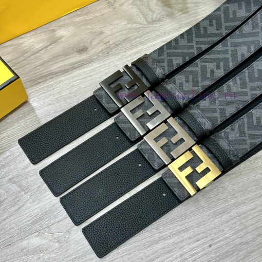 FENDI FendiFull set of the same width 4.0CM double ring front and back waist belts with FF n dh8in0y7 - Image 7