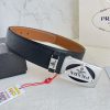 Prada PRADA ️ Belt and beltBuckle, classic pure steel material buckle, top layer cowhide, ph 523sck5r