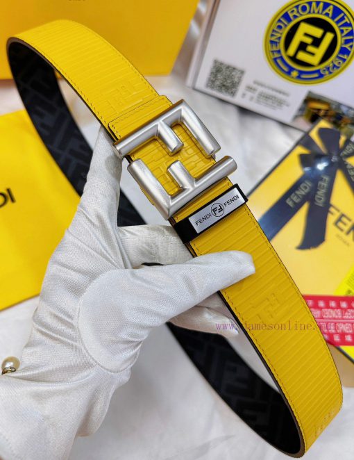 Belt FENDI Fendi ReproductionThe waistband is made of 100% imported top layer cowhide, ensur 9gc1ciad - Image 8