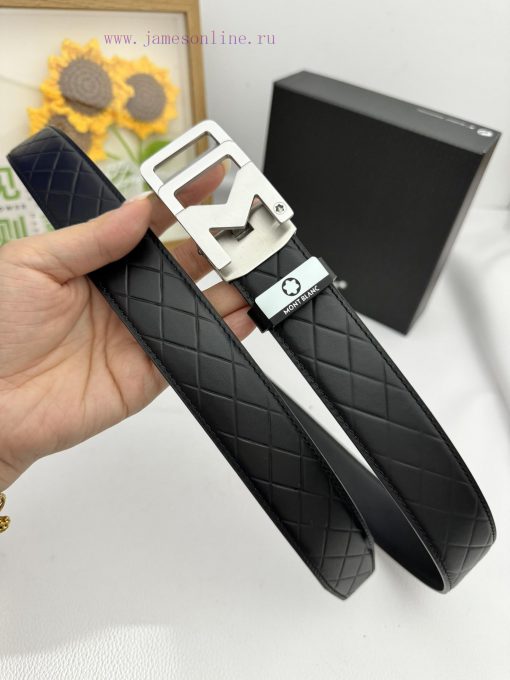 Montblanc Automatic BeltMaterial: Leather Belt with 100% Head Layer. The leather belt is gua 0nzd8885 - Image 3