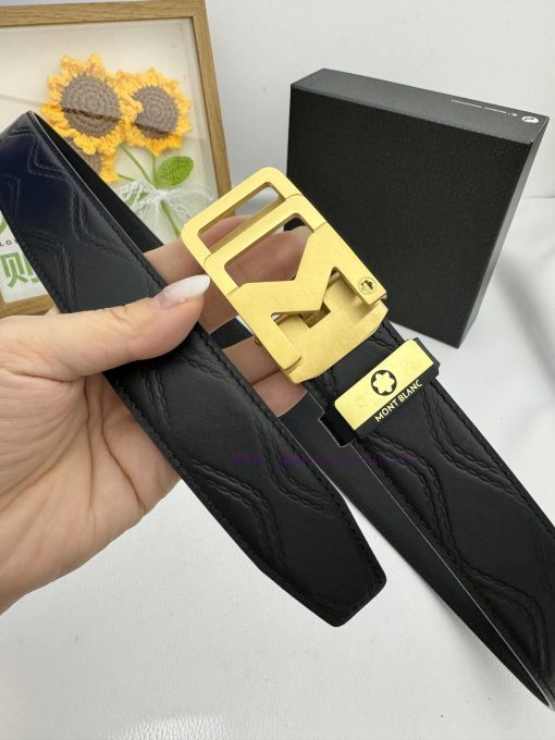 Montblanc Automatic BeltMaterial: Leather Belt with 100% Head Layer. The leather belt is gua cm59k01w - Image 4