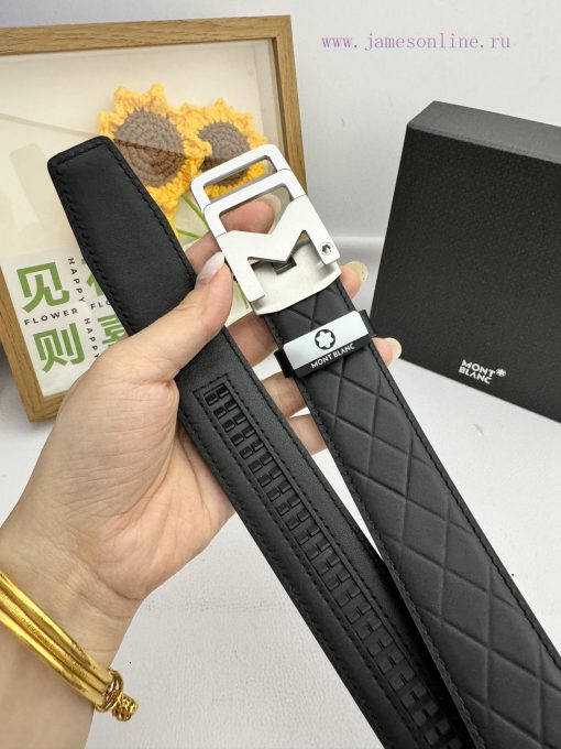 Montblanc Automatic BeltMaterial: Leather Belt with 100% Head Layer. The leather belt is gua nz0tblfv - Image 9