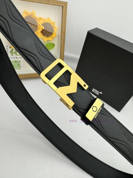 Montblanc Automatic BeltMaterial: Leather Belt with 100% Head Layer. The leather belt is gua cm59k01w - Image 8