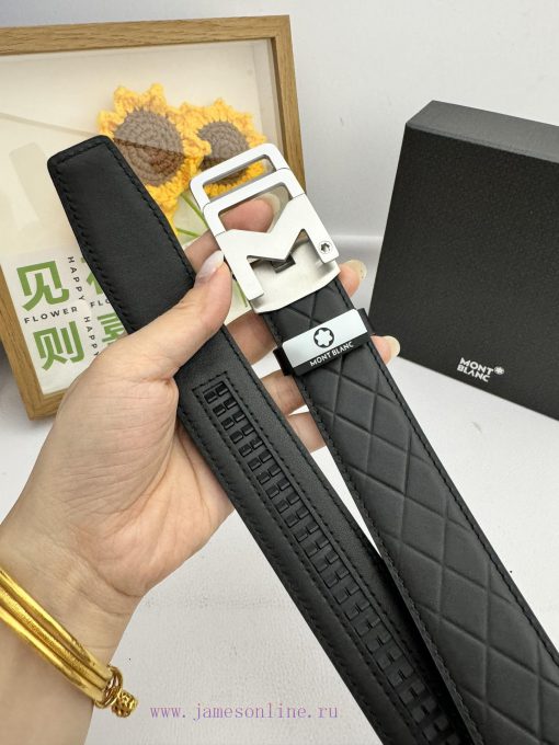 Montblanc Automatic BeltMaterial: Leather Belt with 100% Head Layer. The leather belt is gua 0nzd8885 - Image 18