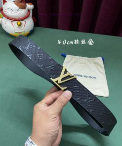 LV Louis Vuitton official website 4.0 wide non 3.8 embossed leather quality qe8z20ml