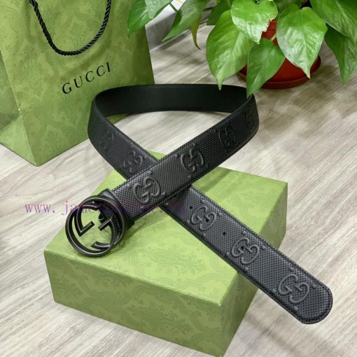 Comes with a complete gift boxGucci full set of 3.8cm imported calf leather embossed, authen 9xkz2oah - Image 8