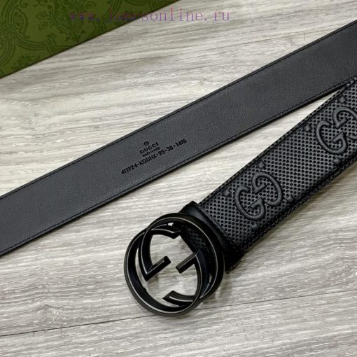 Comes with a complete gift boxGucci full set of 3.8cm imported calf leather embossed, authen 9xkz2oah - Image 9