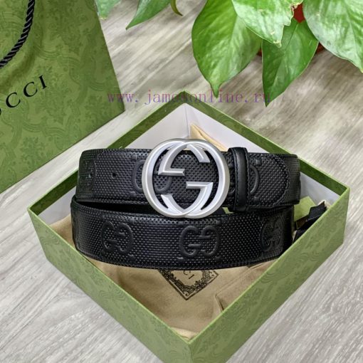 Comes with a complete gift boxGucci full set of 3.8cm imported calf leather embossed, authen kfl28ir9 - Image 11